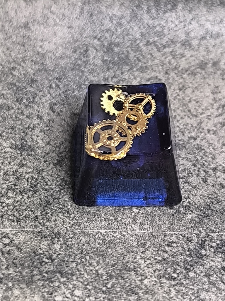 ゴールド歯車レジンキーキャップ