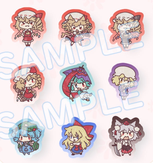 東方Project グラフィチィ風 Vol.1 フルセット