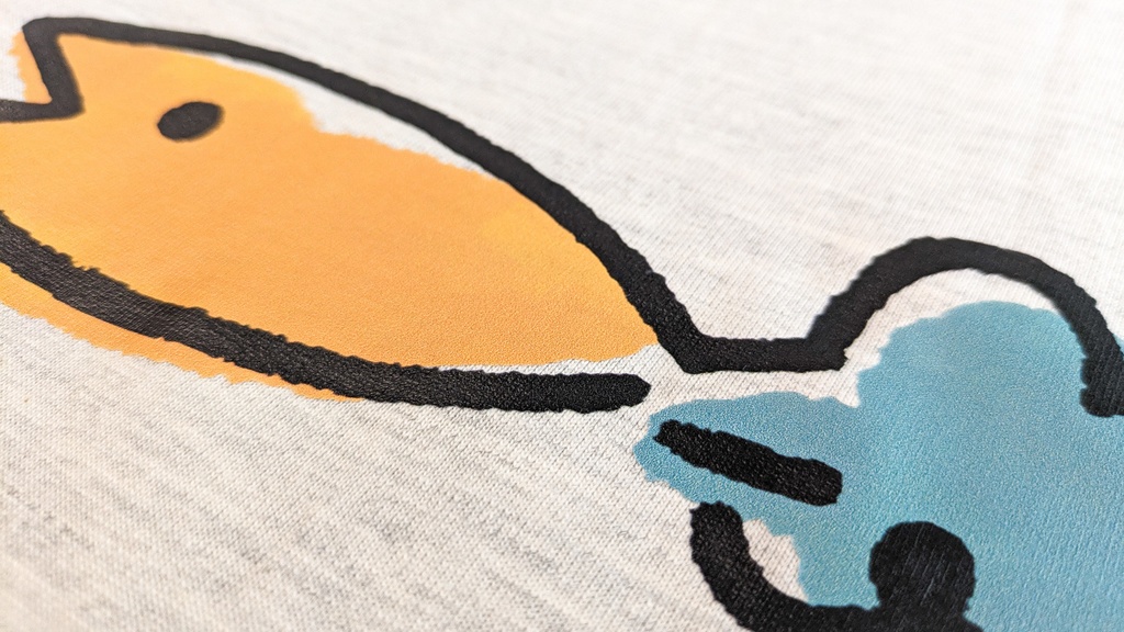 にんぎょTシャツ/さかなTシャツ/ほねTシャツ