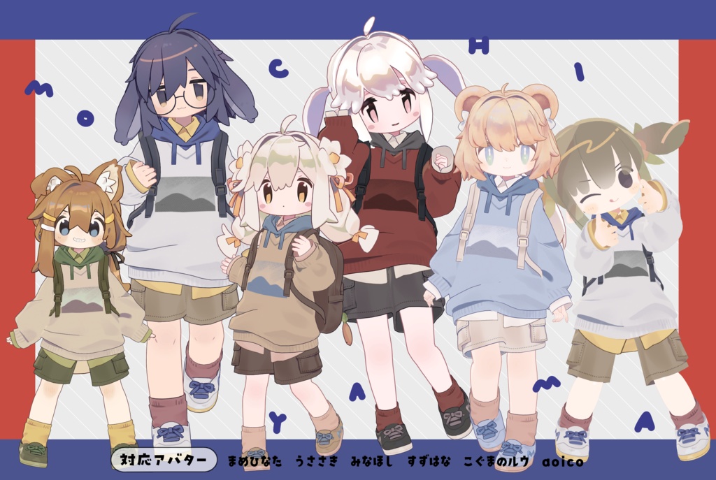 【10アバター対応】ファッションセンターもちやまコーデ / 3D衣装