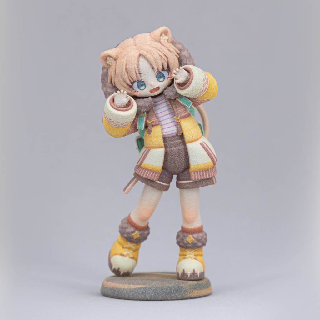 【まめふれんず】フルカラー3Dプリントフィギュア