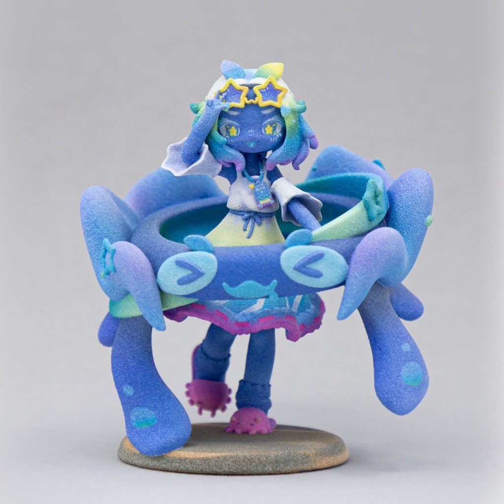 【まめふれんず】フルカラー3Dプリントフィギュア