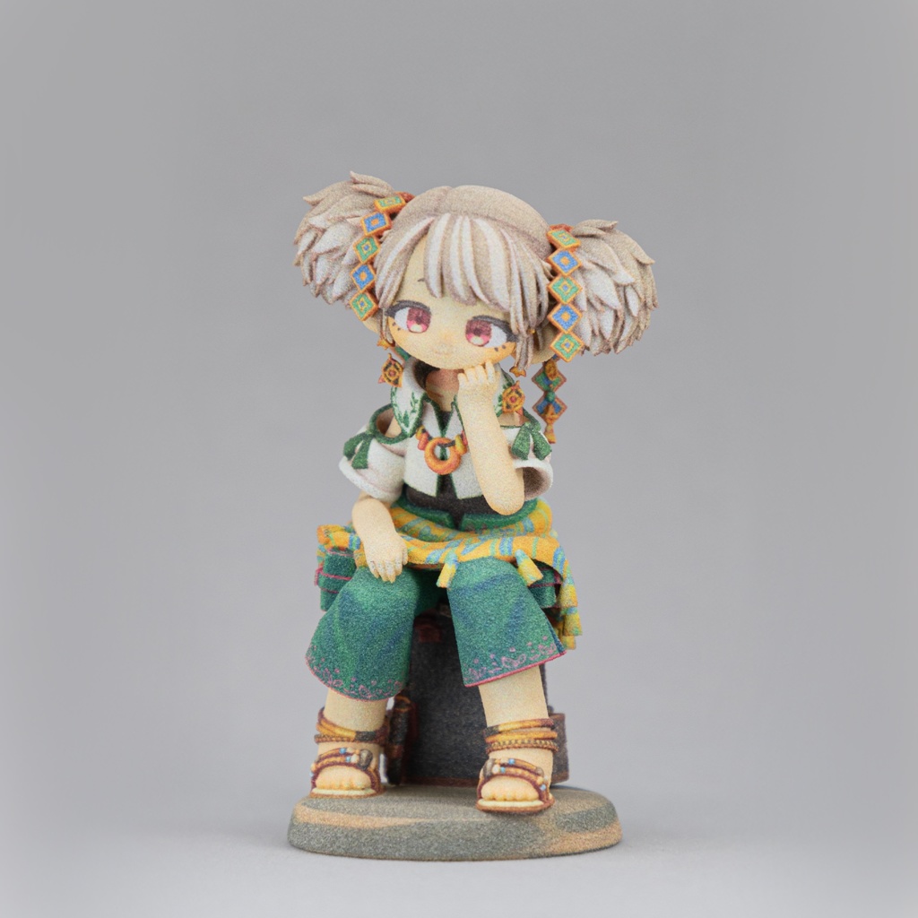 【まめふれんず】フルカラー3Dプリントフィギュア