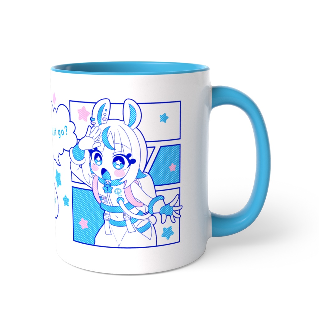 描き下ろしツートンカラーマグカップ【かくれんぼ】