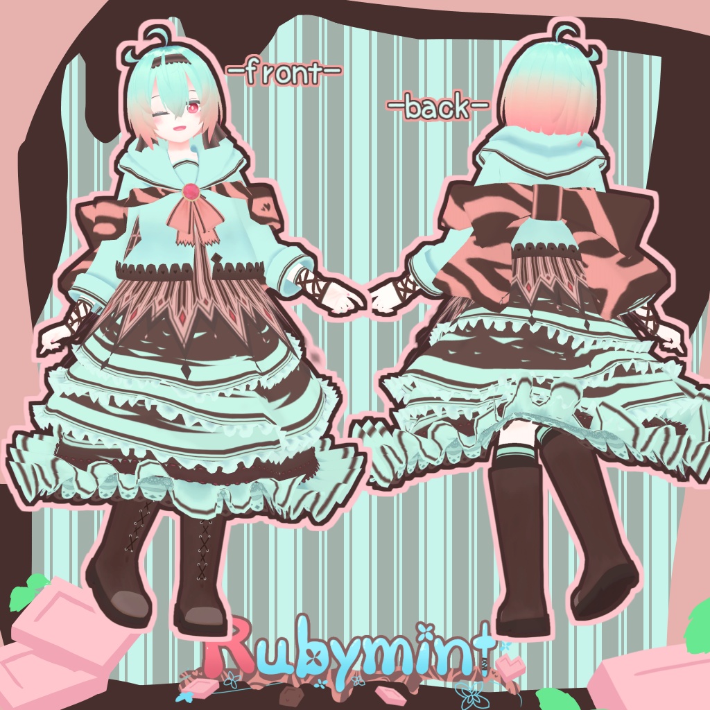 オリジナル3Dモデル『ルビーミント』ver1.0