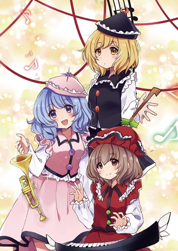 東方Project ルナサ&メルラン&リリカ ステッカー(ぱいそんきっど)