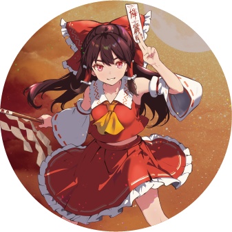 東方Project 博麗霊夢 缶バッジ57mm(ハチワレキッド)