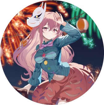 東方Project 秦こころA 缶バッジ(ハチワレキッド)