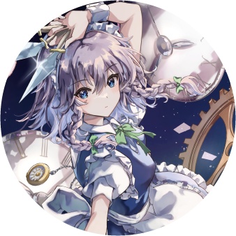 東方Project 十六夜咲夜A 缶バッジ(ハチワレキッド)