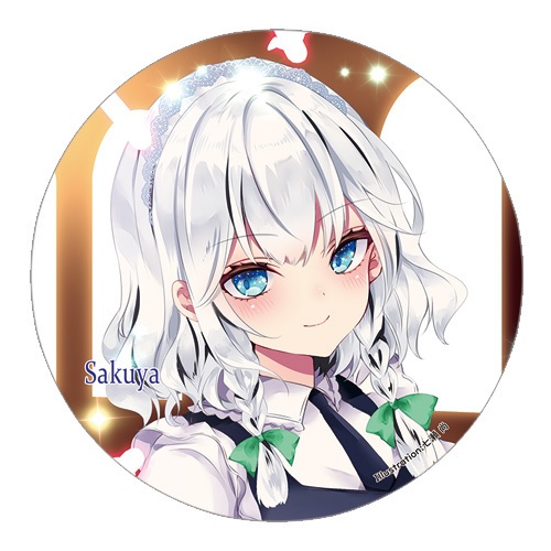 東方Project 十六夜咲夜C 缶バッジ(すなめりドリル)