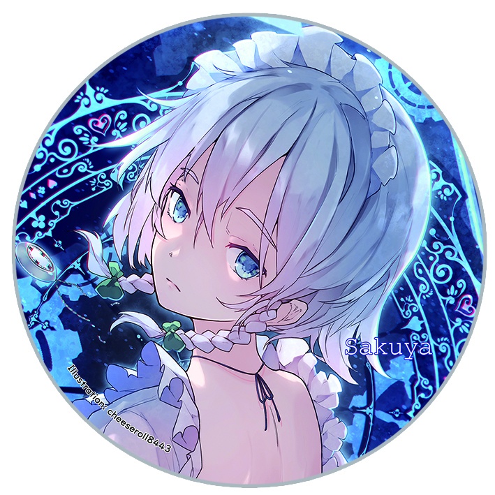 東方Project 十六夜咲夜F 缶バッジ(すなめりドリル)