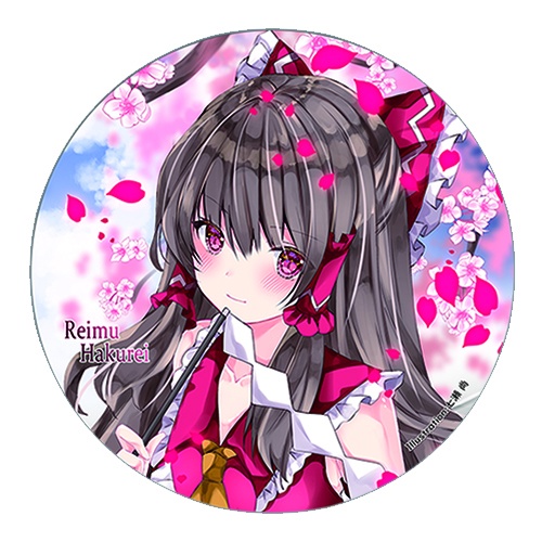 東方Project 博麗霊夢A 缶バッジ(すなめりドリル)