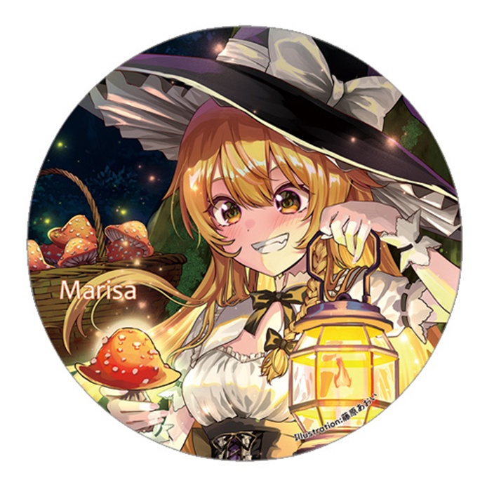 東方Project 霧雨魔理沙G 缶バッジ(すなめりドリル)