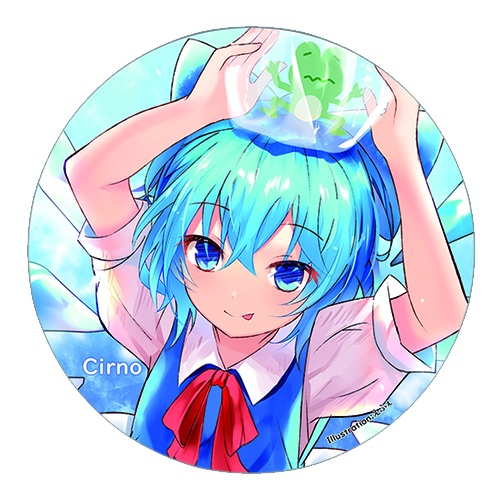 東方Project チルノD 缶バッジ(すなめりドリル)