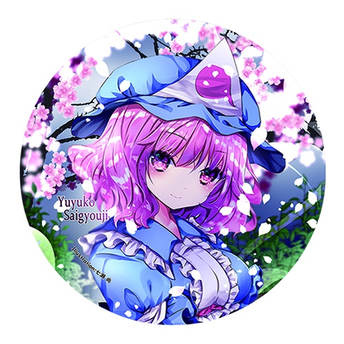 東方Project 西行寺幽々子B 缶バッジ(すなめりドリル)