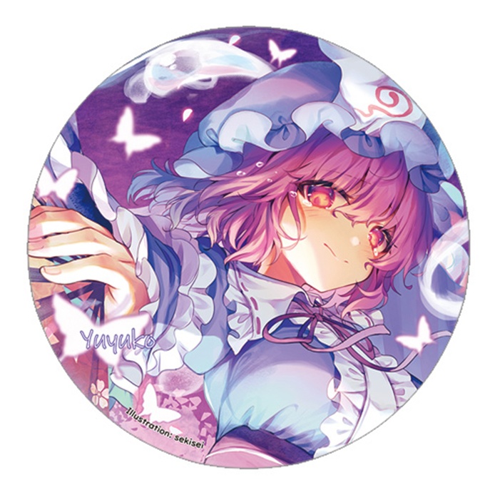 東方Project 西行寺幽々子A 缶バッジ(すなめりドリル)