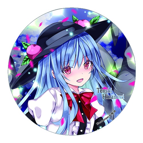 東方Project 比那名居天子A 缶バッジ (すなめりドリル)