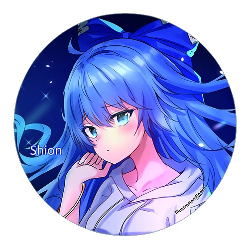 東方Project 依神紫苑B 缶バッジ(すなめりドリル)