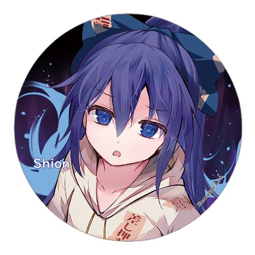 東方Project 依神紫苑A 缶バッジ(すなめりドリル)