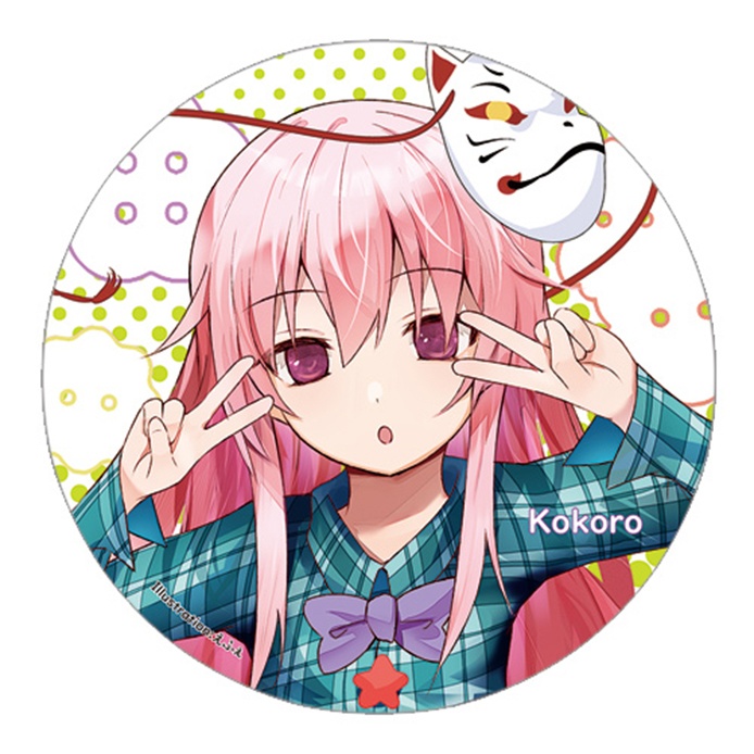 東方Project 秦こころB 缶バッジ(すなめりドリル)