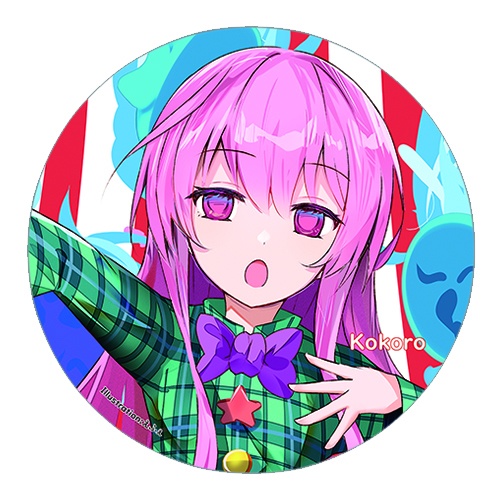 東方Project 秦こころA 缶バッジ(すなめりドリル)