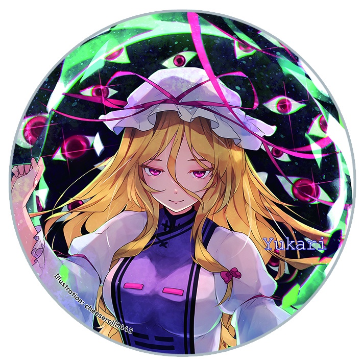 東方Project 八雲紫A 缶バッジ(すなめりドリル)
