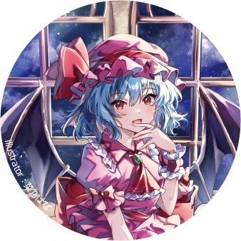 東方Project レミリア・スカーレットC 缶バッジ(ハチワレキッド)