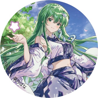 東方Project 東風谷早苗A 缶バッジ(ハチワレキッド)