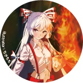 東方Project 藤原妹紅C 缶バッジ(ハチワレキッド)