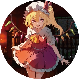 東方Project フランドール・スカーレットA 缶バッジ(ハチワレキッド)