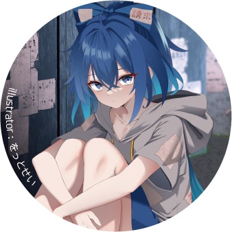 東方Project 依神紫苑A 缶バッジ(ハチワレキッド)