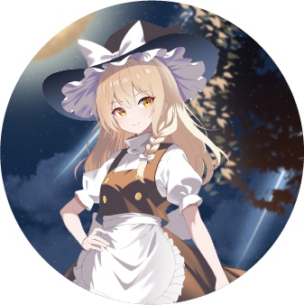 東方Project 霧雨魔理沙A 缶バッジ(ハチワレキッド)