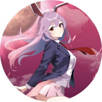 【BOOTH限定】東方Project 鈴仙優曇華院イナバA 缶バッジ(ハチワレキッド)