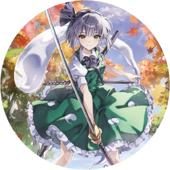 東方Project 魂魄妖夢A 缶バッジ(ハチワレキッド)