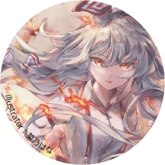 東方Project 藤原妹紅A 缶バッジ(ハチワレキッド)