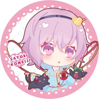 東方Project 古明地さとりB 缶バッジ(ハチワレキッド)