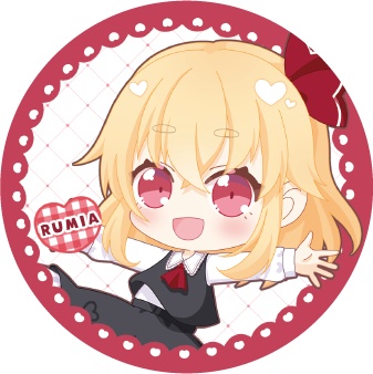 東方Project ルーミアB 缶バッジ(ハチワレキッド)