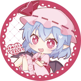 東方Project レミリア・スカーレットB 缶バッジ(ハチワレキッド)