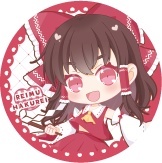 東方Project 博麗霊夢 缶バッジ(ハチワレキッド)
