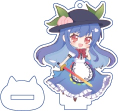 東方Project 比那名居天子 ミニアクリルフィギュア(ハチワレキッド)