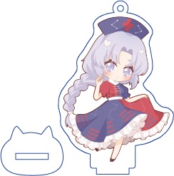 東方Project 八意永琳 ミニアクリルフィギュア(ハチワレキッド)