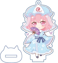 東方Project 西行寺幽々子 ミニアクリルフィギュア(ハチワレキッド)