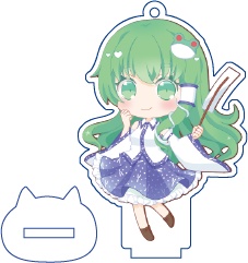 東方Project 東風谷早苗 ミニアクリルフィギュア(ハチワレキッド)