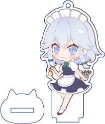 東方Project 十六夜咲夜 ミニアクリルフィギュア(ハチワレキッド)