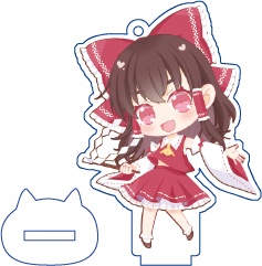 東方Project 博麗霊夢 ミニアクリルフィギュア(ハチワレキッド)