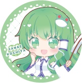 東方Project 東風谷早苗 缶バッジB(ハチワレキッド)