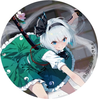 東方Project 魂魄妖夢 缶バッジ(ハチワレキッド)