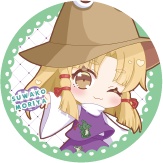 東方Project 洩矢諏訪子B 缶バッジ(ハチワレキッド)