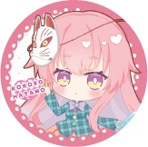 東方Project 秦こころ 缶バッジ(ハチワレキッド)