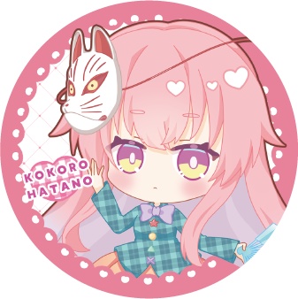 東方Project 秦こころB 缶バッジ(ハチワレキッド)
